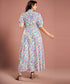 Floral Printed Short Sleeve Detailed Dress